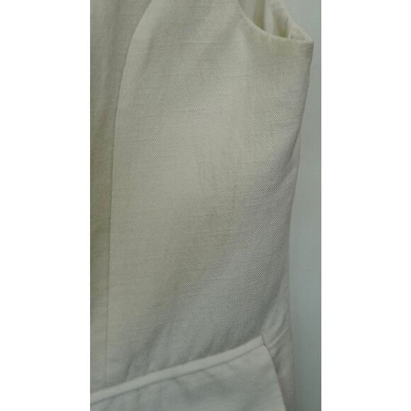 Endless Rose Off White Linen Oversized Vest Blazer Sz M - Picture 8 of 9